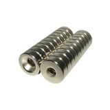 Dünya Magnet 5 Adet 15Mm X 10/5Mm X 5Mm Havşa Delikli Güçlü Neodyum Mıknatıs