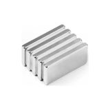 Dünya Magnet 5 Adet 20X10X3 mm Süper Güçlü Neodyum Mıknatıs Magnet - Gümüş