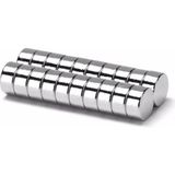 Dünya Magnet 5 Adet 8x4 mm Güçlü Neodyum Mıknatıs Magnet - Gümüş