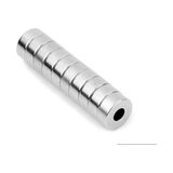 Dünya Magnet 5 Adet Çap 15 mm Çapı 5mm Kalınlık 5 mm Süper Güçlü Delikli Neodyum Mıknatıs