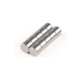 Dünya Magnet 5 Adet Çap 8mm x Kalınlık 5mm Silindir Süper Güçlü Neodyum Mıknatıs
