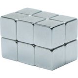 Dünya Magnet 5 Adet Güçlü Neodyum Mıknatıs Küp 10X10X10 mm - Gümüş