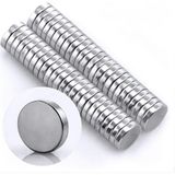 Dünya Magnet 50 Adet 10MM x 2mm Güçlü Yuvarlak Neodyum Mıknatıs (50'li Paket) - Tek Ebat - Çok Renkli