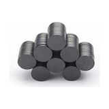 Dünya Magnet 50 Adet 18X3 mm Yuvarlak Mıknatıs, Çok Amaçlı, Süsleme Mıknatısı, Ferrit Magnet - Siyah