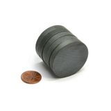 Dünya Magnet 50 Adet 25X3 Büyük Yuvarlak Ferrit Mıknatıs Kokulu Taş Nişan Süsleme Mıknatısı
