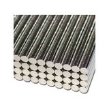 Dünya Magnet 50 Adet 5x1 mm Yuvarlak Mini Güçlü Neodyum Mıknatıs Magnet - Gümüş