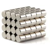 Dünya Magnet 50 Adet Çap 5mm x Kalınlık 5mm Silindir Güçlü Neodyum Mıknatıs