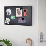 Dünya Magnet 50X32 cm Siyah Mıknatıslı Dekoratif Metal Pano 1 Adet Düzenleyici
