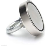 Dünya Magnet 60 mm Çap,Magnet Fishing, Ku Süper Güçlü Halkalı Büyük Neodyum Pot Mıknatıs Çok Renkli 1 Adet