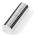 Dünya Magnet Çap 8 mm x Kalınlık 1,5 mm Yuvarlak Süper Güçlü Neodyum Mıknatıs 100'lü