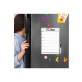 Dünya Magnet Hafalık Menü Magnet Planlayıcı , Katlanabilir Silinebilir Mıknatıslı Yazı Tahtası + Kalem
