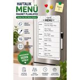 Dünya Magnet Hafalık Menü Magnet Planlayıcı , Katlanabilir Silinebilir Mıknatıslı Yazı Tahtası