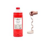 Dünya Magnet Kandillo Kırmızı Kandil Yağı İç Mekan 1 Lt. + 50Cm Fitil