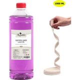 Dünya Magnet Kandillo Mor Kandil Yağı İç Mekan 1 Lt. + 50 cm Fitil