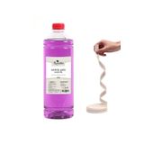 Dünya Magnet Kandillo Mor Kandil Yağı Iç Mekan 1 Lt. + 50Cm Fitil