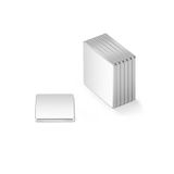 Dünya Magnet Kare Neodyum Mıknatıs, 10X10 Mm, Güçlü Magnet, 5 Adet