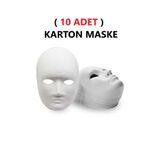 Dünya Magnet Karton Maske, 10 Adet Boyanabilir Etkinlik Ve Hobi Maskesi, Eğitici Maske Boyama,