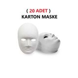 Dünya Magnet Karton Maske, 20 Adet, Boyanabilir Etkinlik Ve Hobi Maskesi Eğitici Maske Boyama,