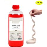 Dünya Magnet, Kırmızı Kandil Yağı, 400 ml, Kokusuz, Dumansız, Iç Mekan Gaz Lambası + 50 cm Fitil - Renkli