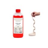 Dünya Magnet Kırmızı Kandil Yağı, Kokusuz Iç Mekan Gaz Lambası Yağı, 250 Ml Ve 50 Cm Fitil
