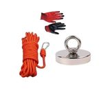 Dünya Magnet Magnet Fishing Halatlı Neodyum Pot Mıknatıs Seti, 60Mm Çapında Kancalı Mıknatıs Balıkçılığı