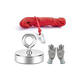 Dünya Magnet Magnet Fishing, Neodyum Pot Mıknatıs Seti, 60 Mm Halat Eldiven, Kancalı Mıknatıs Balıkçılığı