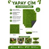 Dünya Magnet Maket Çimi Yapay Çim A4 20X30 cm Teraryum Dekorasyon Suni Çim 1 Adet