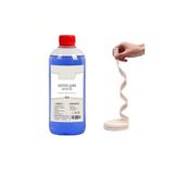 Dünya Magnet Mavi Kandil Yağı Kokusuz Iç Mekan Gaz Lambası Yağı 250 Ml Ve 50 Cm Fitil