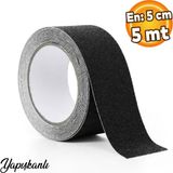 Dünya Magnet Merdiven Zemin Kaydırmaz Bant 5 cm x 5 Metre Yapışkanlı Kaymaz Bandı Bantları Siyah
