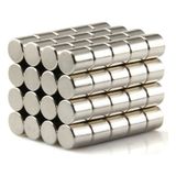 Dünya Magnet Mıknatıs, 5x5 Güçlü Neodyum Mıknatıs(50'li Paket)