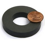 Dünya Magnet Mıknatıs, 80MM x D40MM x 15MM Güçlü Ferrit Kömür Seramik Halka Mıknatıs - 1 Adet - Renkli