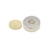 Dünya Magnet Mıknatıs, Çap 30Mm X Del.Çapı 9Mm X Kalınlık 10Mm Güçlü Delikli Neodyum Mıknatıs