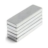 Dünya Magnet Neodyum Mıknatıs 5'li 30 x 10 x 3 mm Nikel Kaplama Güçlü Magnet