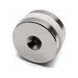 Dünya Magnet Neodyum Mıknatıs Havşa Delikli 25 x 10 - 5,5 x 5 mm (2'li Paket)