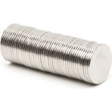 Dünya Magnet Yuvarlak Güçlü Neodyum Mıknatıs 50 Adet 15X1 mm