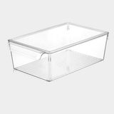 Dünya Plastik 20x32.5x10 cm Şeffaf Kapaklı Buzdolabı Organizer