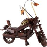 Dünyadan Hediyeler Dekoratif Ahşap Harley Davidson Motosiklet 40 cm
