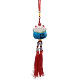 Dünyadan Hediyeler Feng Shui Maneki Neko Şans Kedisi Mavi No.4