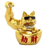 Dünyadan Hediyeler Japon Maneki Neko Şanslı Kedi Figürü Reçine No.1 30x30cm
