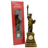 Dünyadan Hediyeler Metal Saatli Özgürlük Heykeli Gold Vintage Dekor USA 25cm