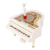 Dünyadan Hediyeler Piyano Müzik Kutusu Döner Balerinli Küçük Boy 14 cm
