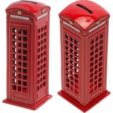 Dünyadan Hediyeler Telefon Kulübesi Metal Kumbara İngiltere Londra 18cm