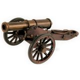 Dünyadan Hediyeler Vintage Amerikan İç Savaş Topu Nostaljik Metal Top Arabası 31cm
