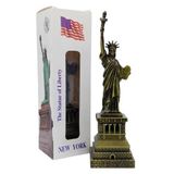 Dünyadan Hediyeler Vintage Metal USA Özgürlük Heykeli Biblo Antik Bronz 18 cm