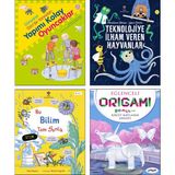 Dünyanın Dört Bir Yanından Yapımı Kolay Oyuncaklar - Teknolojiye İlham Veren Hayvanlar - Bu Bilim Tam Senlik Stem (Katie Daynes) - Eğlenceli Origami 4 Kitap