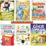 Dünyanın En Komik Hayvanı / Koala Olmanın Sırrı / Bekleyen Ailesi / Gerçek Süper Güç / Küçük Dinozorların Büyük Duygular / Kitap Kurdu Olmak İstemeyen Maya (6 Kitap) - y37
