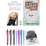 Dünyayı Sırtında Taşıyan Balık ve Martıya Uçmayı Öğreten Kedi 2'li Set - Kalem