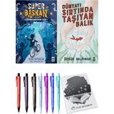 Dünyayı Sırtında Taşıyan Balık ve Süper Başkan Zamanı Durduran Saat 2'li Set - Kalem