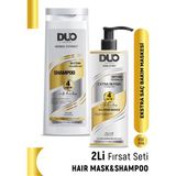 Duo Active 2'li Bakım Set Bıttım Yağı - Hyaluronic Acid Şampuan - Saç Bakım Maskesi - 400 ml + 250ml