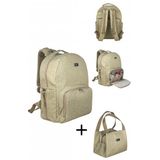 Duo Backpack For Mothers Anne Bebek Bakim Sirt Cantasi ( Bej)